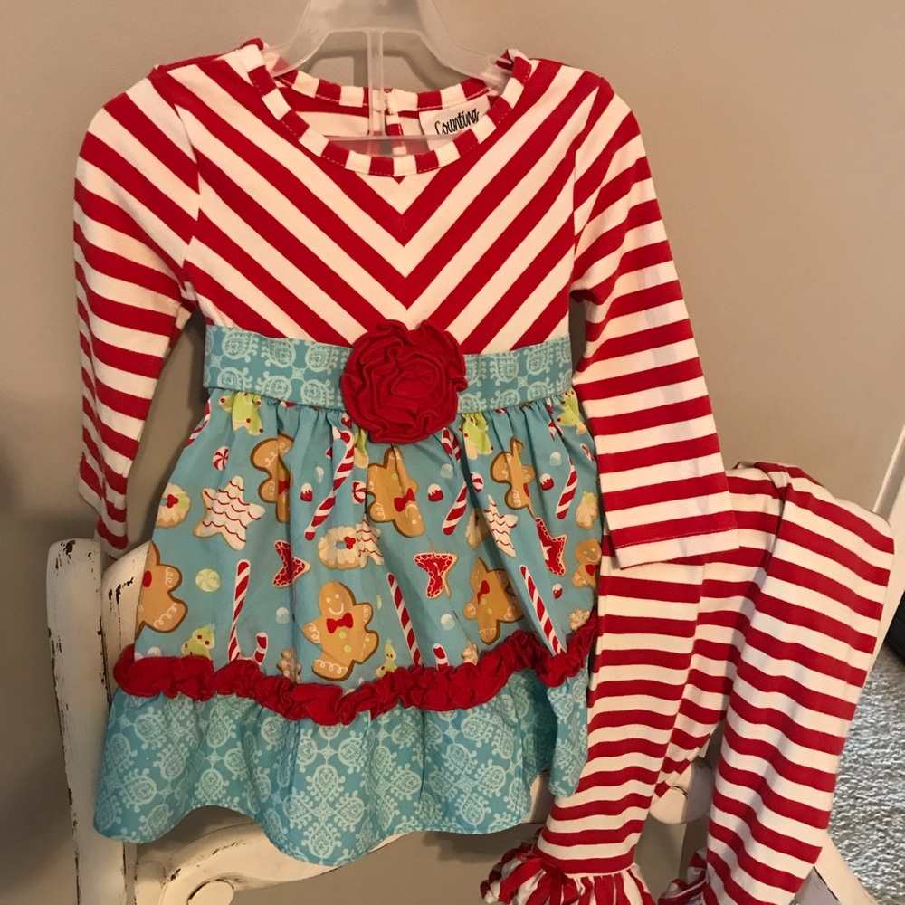 Toddler girl’s 2T “Counting Daisies” outfit.